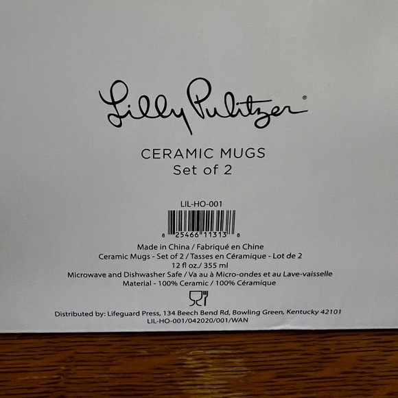 Floral Blue and White Mug - Picture 4 of 4